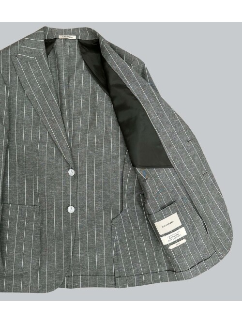 SUIT SARTORIA ÇİZGİLİ YEŞİL KETEN TAKIM 2000/72