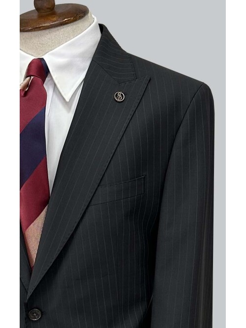 SUIT SARTORIA ÇİZGİLİ YÜNLÜ TAKIM ELBİSE 2000/37