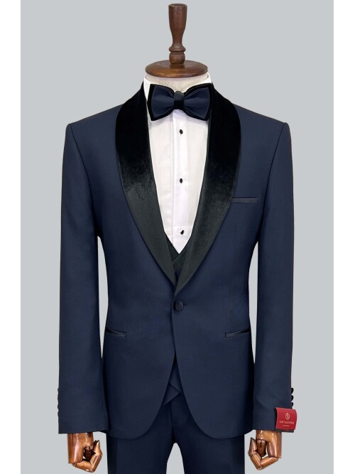 SUIT SARTORIA NAVY BLUE TUXEDO 5397