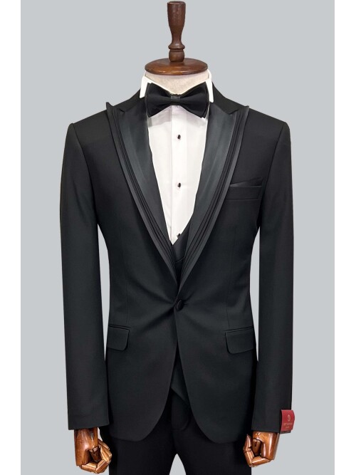 SUIT SARTORIA DAMATLIK SİYAH 5072