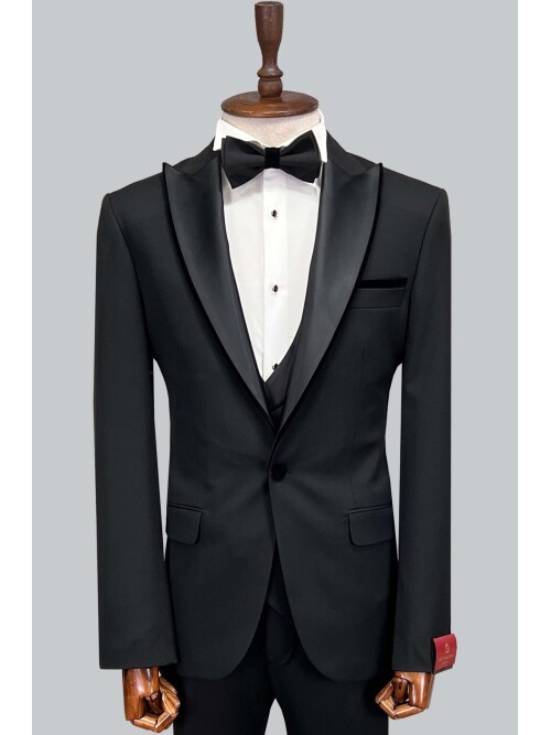 SUIT SARTORIA BLACK TUXEDO  5072