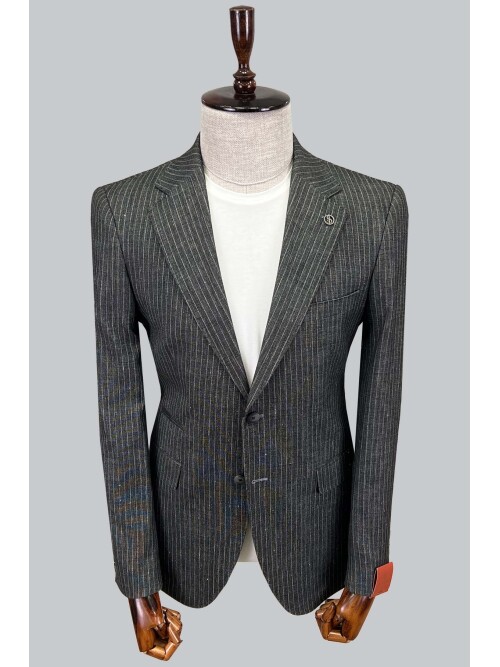 SUIT SARTORIA LINEN DARK GREY JACKET 4372