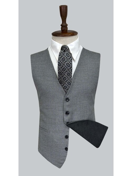 SUIT SARTORIA FÜME ÇİFT YÖNLÜ YELEKLİ TAKIM 2001/49