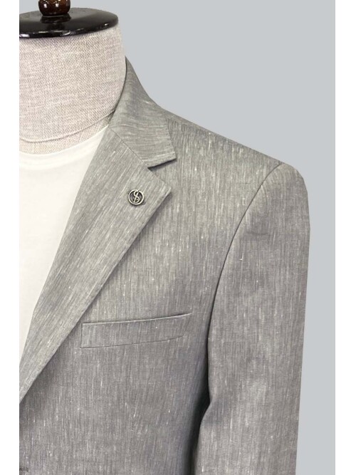 SUIT SARTORIA LINEN GREY JACKET 4372