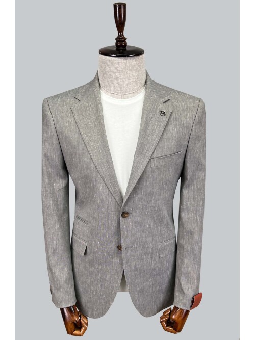 SUIT SARTORIA LINEN GREY JACKET 4372