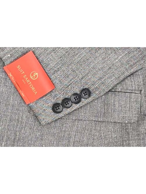 SUIT SARTORIA KETEN GRİ CEKET 4372