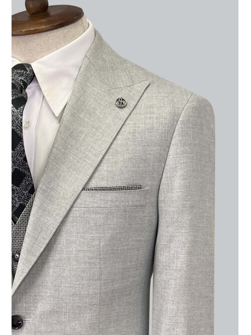 SUIT SARTORIA GREY SUIT WITH DOUBLE FACED VEST 2917