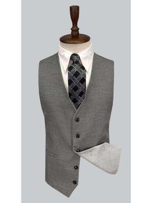 SUIT SARTORIA GREY SUIT WITH DOUBLE FACED VEST 2917