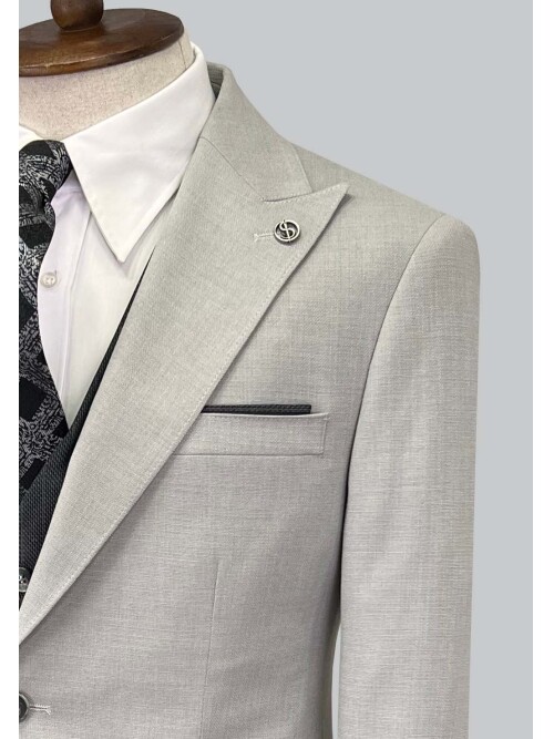 SUIT SARTORIA GREY SUIT WITH DOUBLE FACED VEST 2917