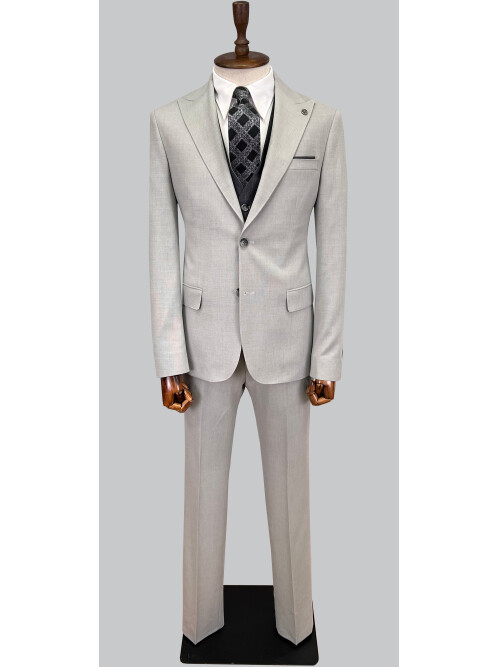 SUIT SARTORIA GREY SUIT WITH DOUBLE FACED VEST 2917