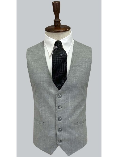 SUIT SARTORIA AÇIK GRİ ÇİZGİLİ YELEKLİ TAKIM 2000/69