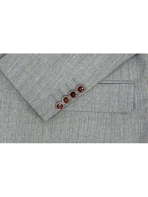 SUIT SARTORIA GRİ ÇİZGİLİ YELEKLİ TAKIM ELBİSE 2000/48