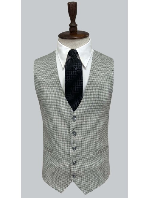 SUIT SARTORIA GRİ EKOSELİ YELEKLİ TAKIM 2985