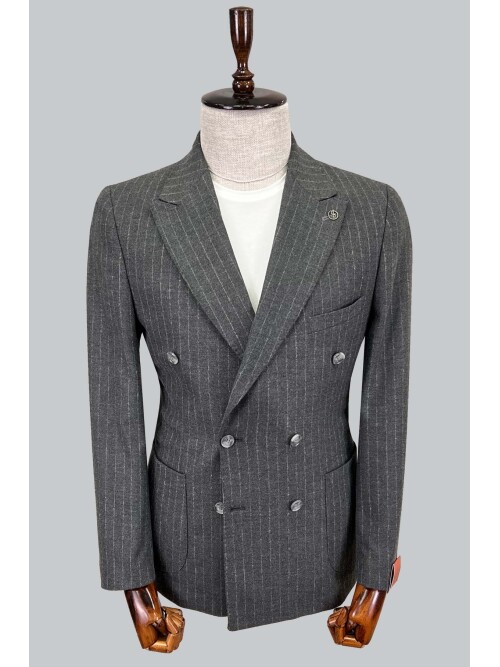 SUIT SARTORIA GREY DOUBLE BREASTED JACKET 4321