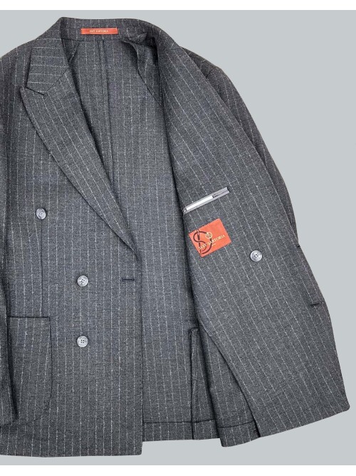 SUIT SARTORIA GREY DOUBLE BREASTED JACKET 4321