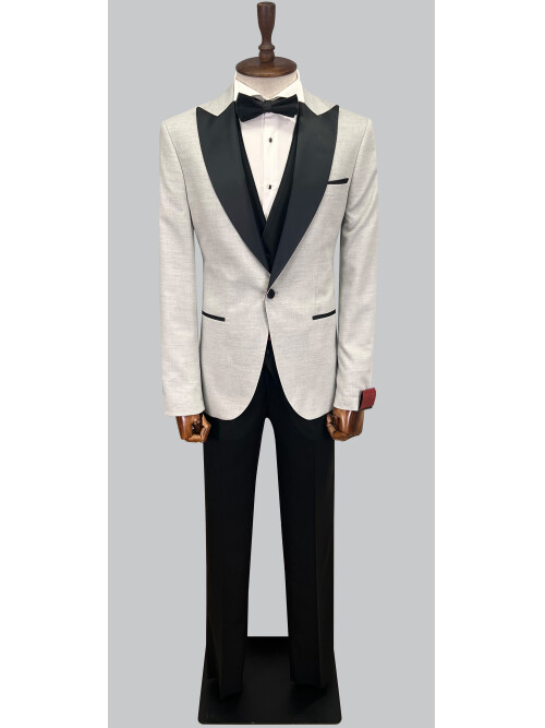 SUIT SARTORIA GRİ SİVRİ YAKA DAMATLIK 5648