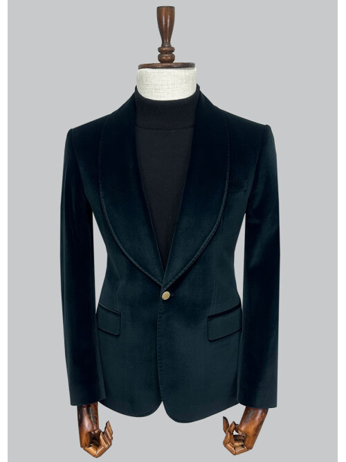 SUIT SARTORIA GREEN VELVET JACKET 4574