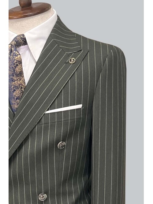 SUIT SARTORIA KHAKI DOUBLE BREASTED SUIT 2958