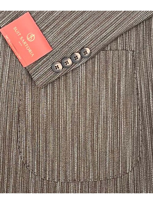 SUIT SARTORIA LINEN BROWN JACKET 4371