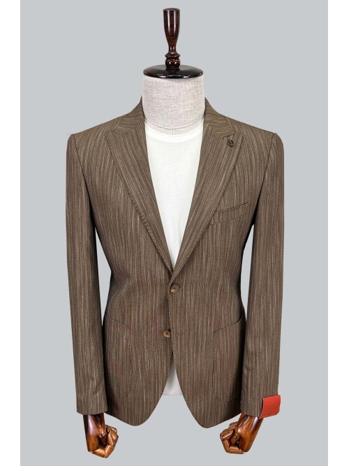 SUIT SARTORIA LINEN BROWN JACKET 4371