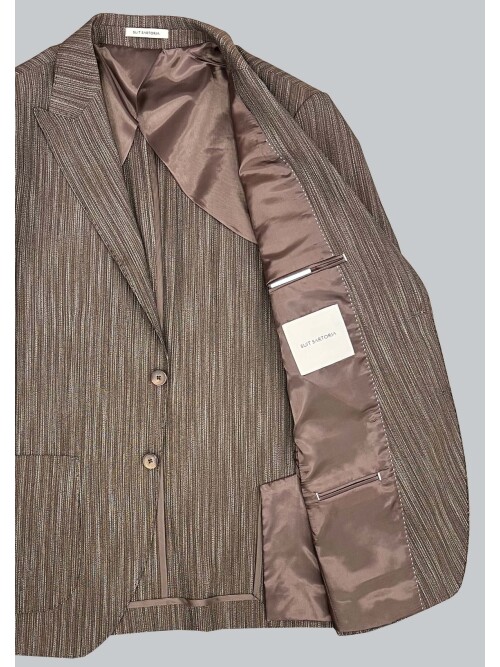 SUIT SARTORIA KETEN KAHVERENGİ CEKET 4371