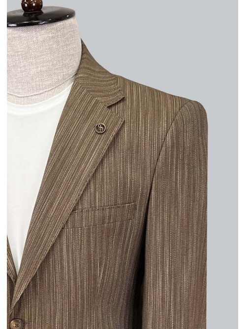 SUIT SARTORIA LINEN BROWN JACKET 4372