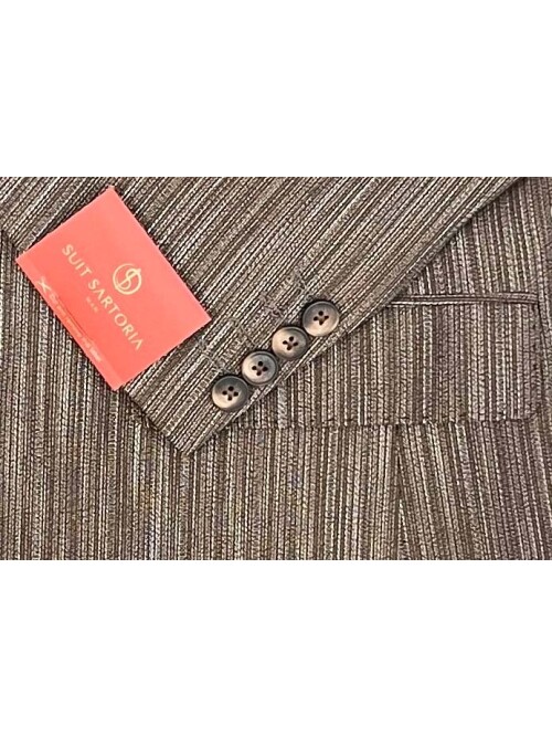 SUIT SARTORIA LINEN BROWN JACKET 4372