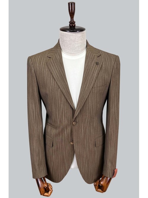 SUIT SARTORIA LINEN BROWN JACKET 4372