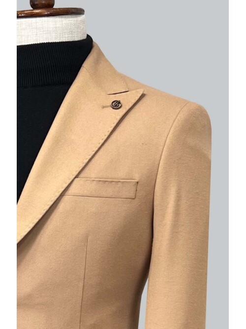 SUIT SARTORIA LIGHT BROWN JACKET 4557