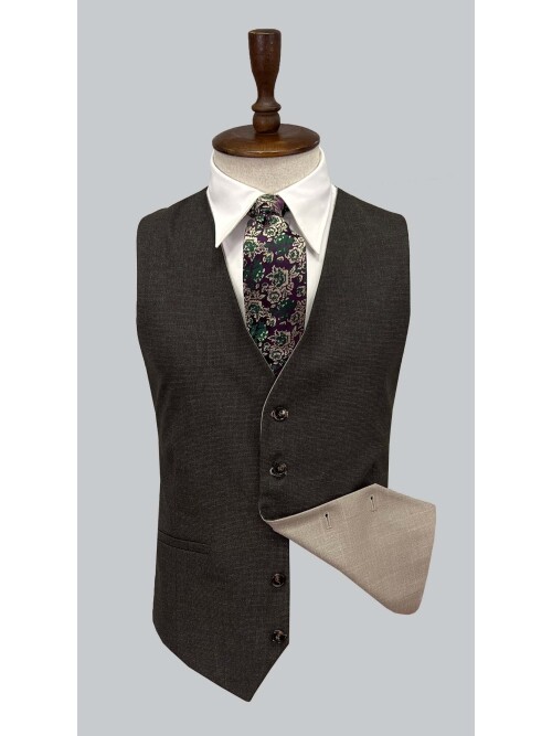 SUIT SARTORIA BEIGE SUIT WITH DOUBLE FACED VEST 2917