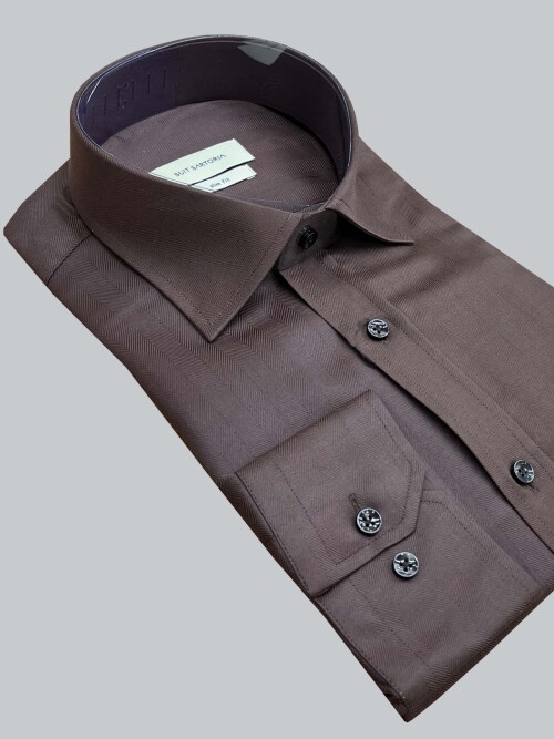 SUIT SARTORIA BROWN SHIRT 6100