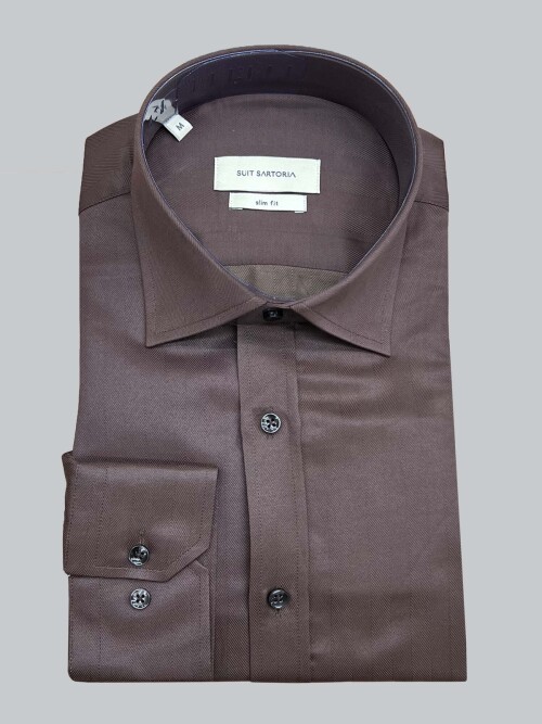 SUIT SARTORIA BROWN SHIRT 6100