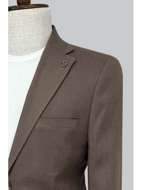 SUIT SARTORIA KAHVERENGİ KETEN TAKIM 2000/73