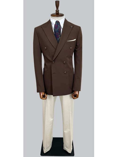 SUIT SARTORIA KAHVERENGİ KOMBİNLİ KRUVAZE TAKIM 2001/22