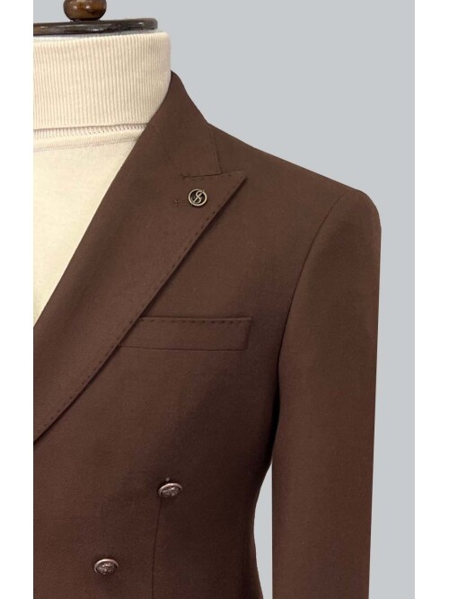 SUIT SARTORIA KAHVERENGİ KRUVAZE CEKET 4564