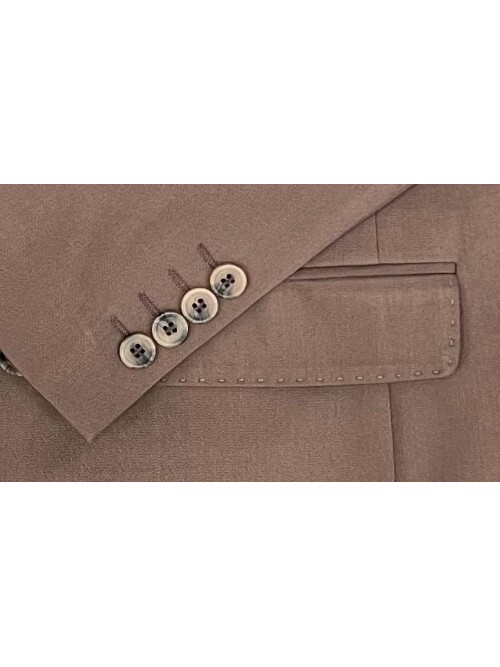 SUIT SARTORIA DOUBLE BREASTED BROWN SUIT 2957