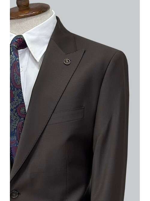 SUIT SARTORIA KAHVERENGİ YÜNLÜ TAKIM ELBİSE 2000/37