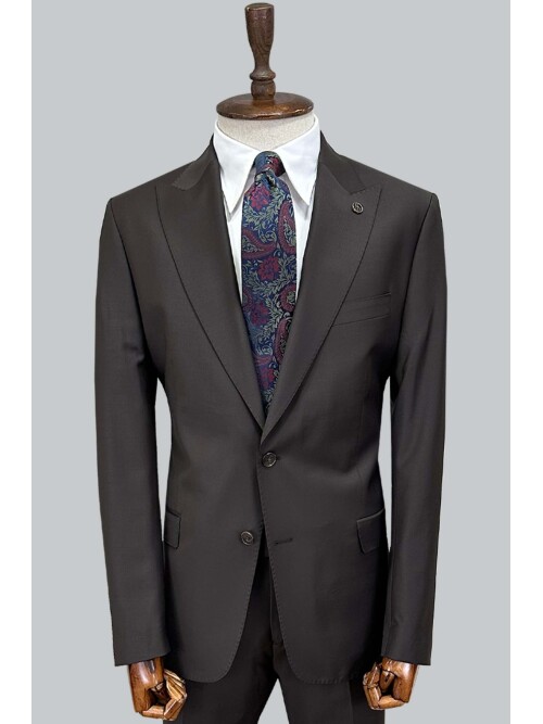 SUIT SARTORIA KAHVERENGİ YÜNLÜ TAKIM ELBİSE 2000/37