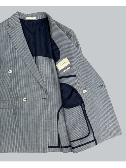 SUIT SARTORIA KETEN ÇİZGİLİ KRUVAZE TAKIM 2131