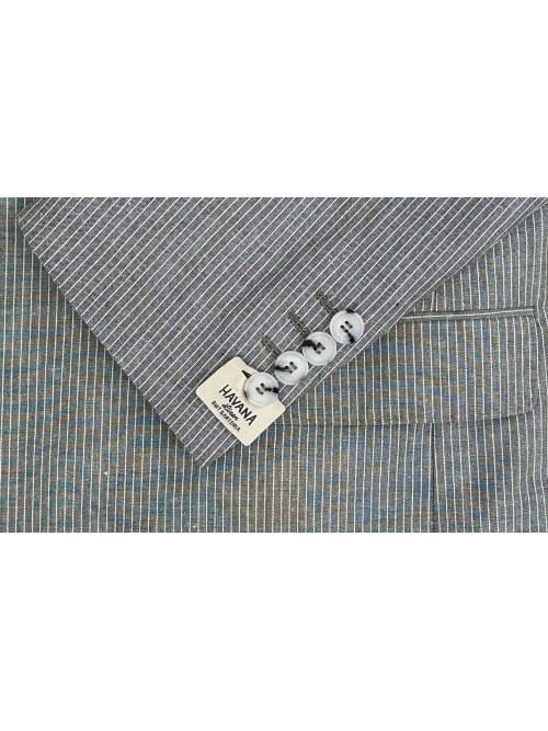 SUIT SARTORIA KETEN ÇİZGİLİ KRUVAZE TAKIM 2131