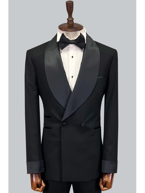 SUIT SARTORIA SİYAH KRUVAZE DAMATLIK 5650