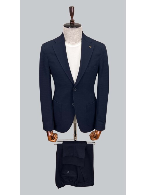 SUIT SARTORIA NAVY BLUE POLYAMID SPORT SUIT 2822