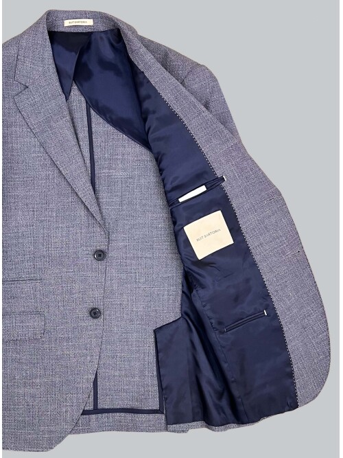 SUIT SARTORIA LINEN NAVY BLUE JACKET 4372