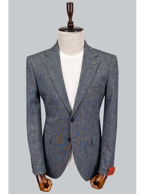 SUIT SARTORIA KETEN LACİVERT CEKET 4372