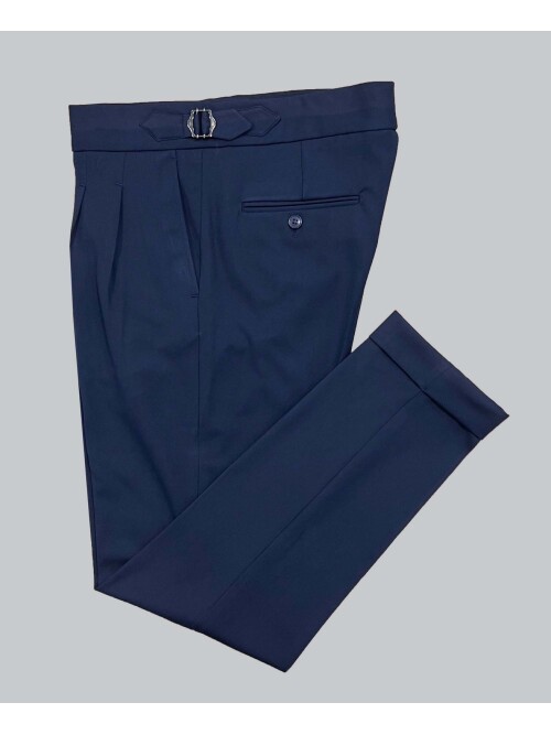 SUIT SARTORIA NAVY BLUE DOUBLE PLEAT PANTS 1150