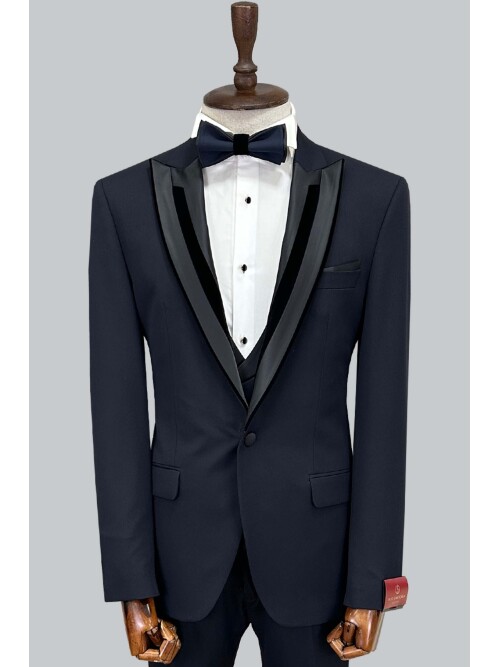 Cemden WEDDİNG SUİT NAVY BLUE 5066