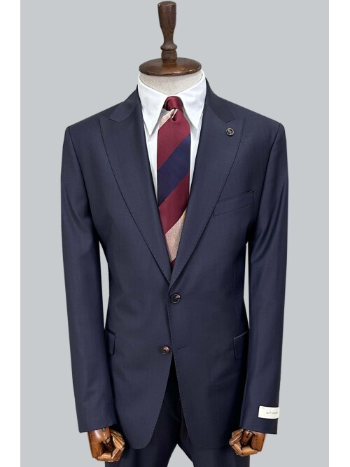 SUIT SARTORIA LACİVERT ÇİZGİLİ YÜNLÜ TAKIM ELBİSE 2000/37