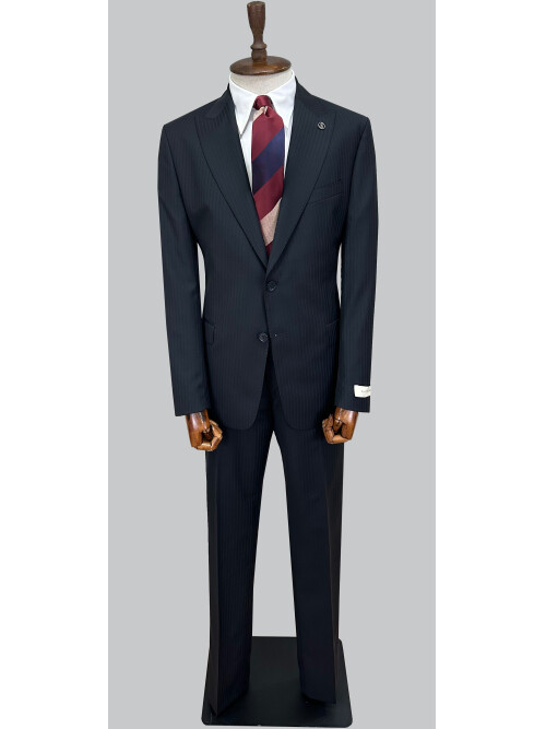 SUIT SARTORIA LACİVERT ÇİZGİLİ YÜNLÜ TAKIM ELBİSE 2000/37