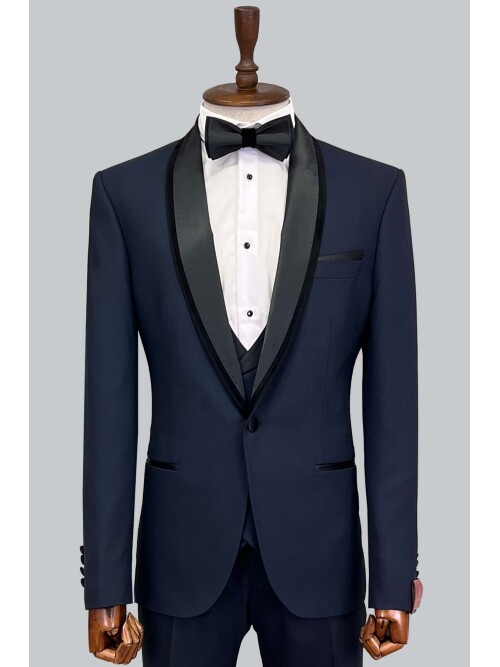 SUIT SARTORIA NAVY BLUE TUXEDO 5513