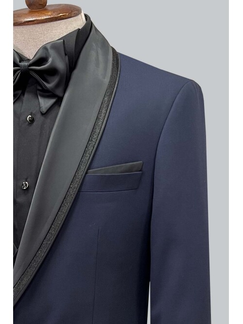 SUIT SARTORIA NAVY BLUE TUXEDO 5616